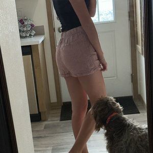 Blush Paper Bag Shorts
